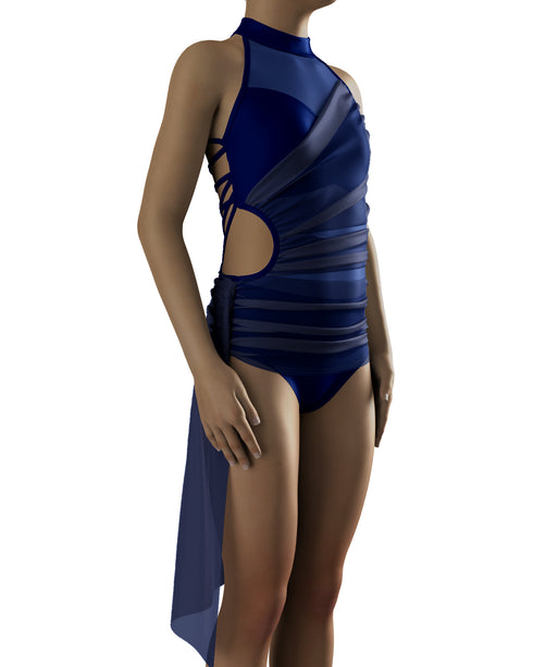 CLAIRE Leotard Base - Navy
